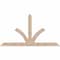 Ekena Millwork Richland Smooth Timber Gable Bracket, Douglas Fir, 96"W x 52"H x 5 1/2"D x 5 1/2"F, 13/12 Pitch GBW096X52X0606RIC00SDF - alternate 1